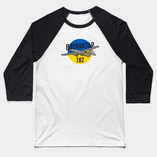 Blue Yellow Ukraine Bayraktar Drone Baseball T-Shirt